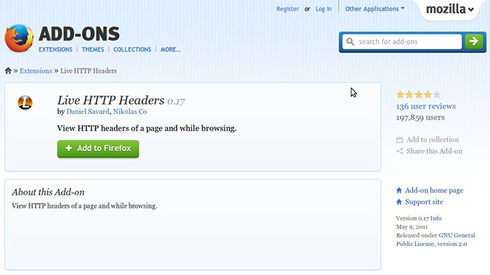 Live HTTP Headers for Firefox 25 Great Free SEO Tools for On Page Optimization