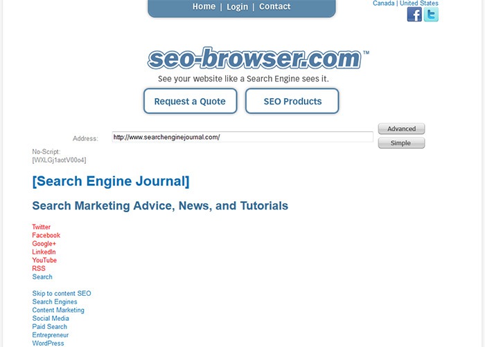 seobrowser 25 Great Free SEO Tools for On Page Optimization