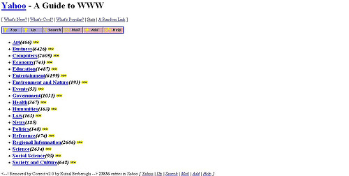 No Yahoo Directory Links on New Yahoo Homepage?