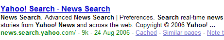 Yahoo News Drops Blog Search