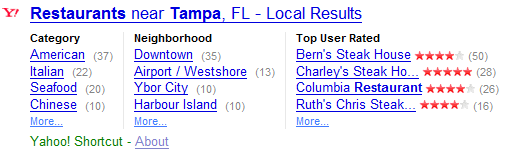 Yahoo Tampa Restaurants