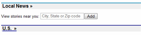 Google News Offers Local News : Enter Zip Code &#038; Town Name