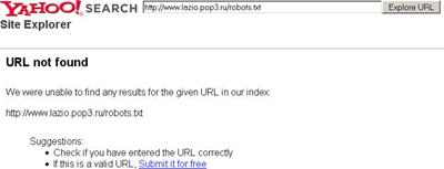 No links to robots.txt file