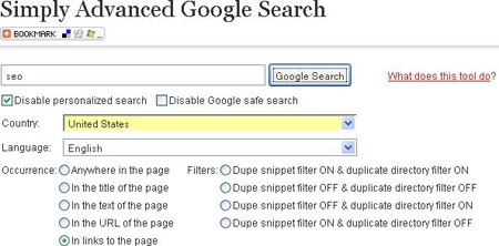Simply Advanced Google Search