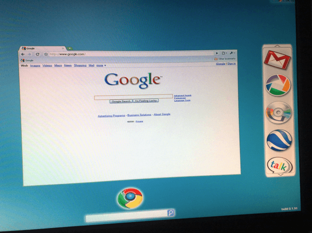 Another Google Chrome OS Screenshot Shows Up, This Time it’s Ugly