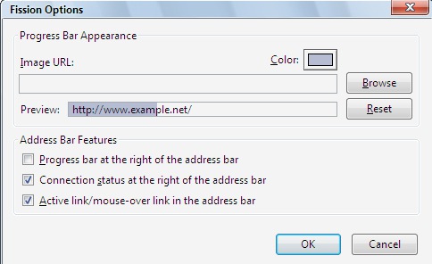 Address bar into progress bar