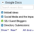 Gmail google docs