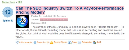 SEO pay for performance
