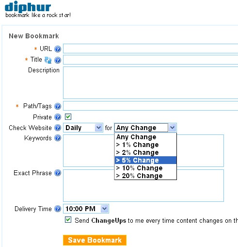 Track Any Page Changes with Diphur