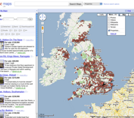 Google Maps in UK Gets “Properties”
