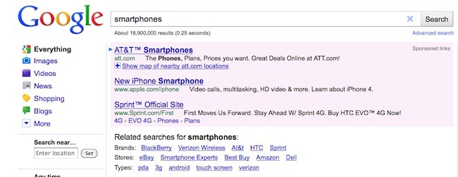 Google&#8217;s &#8220;Related Searches&#8221; Now Include Brands, Types, and Stores in Results