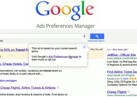 google ads privacy options