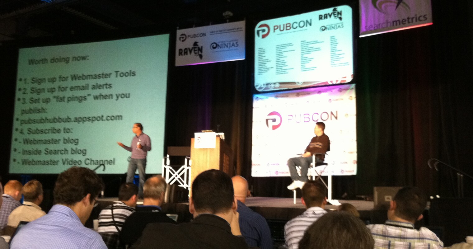 #pubcon Matt Cutts and Amit Singhal Answer Questions and Offer Advice