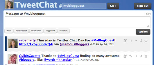 TweetChat MyBlogGuest Room