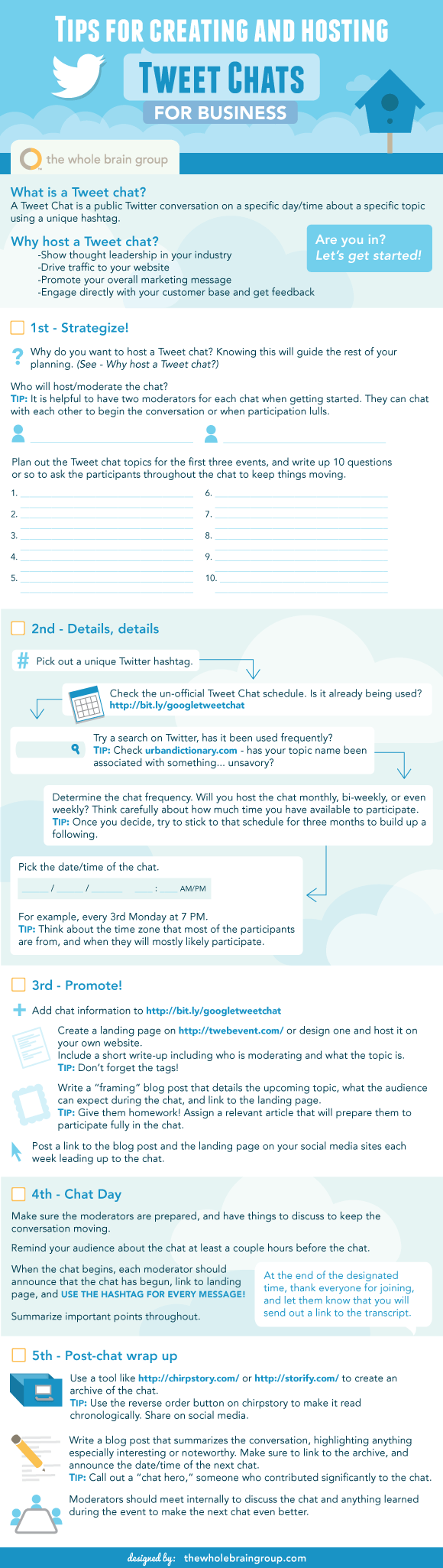 Tweet Chat Checklist for Businesses