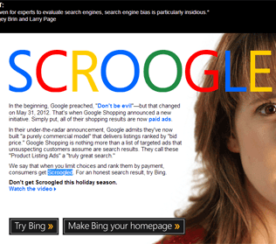 Bing Scroogled Google