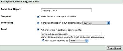Sending Customized Reports in Google AdWords