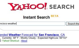 Yahoo Instant Search is Nifty