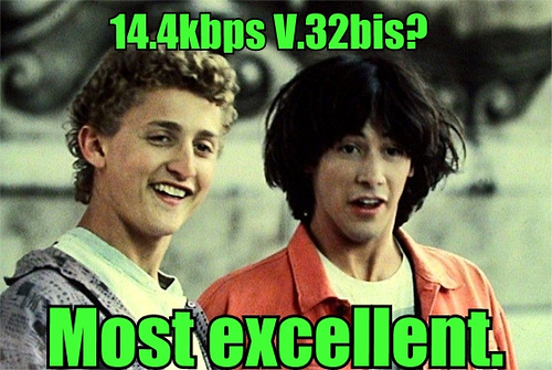 Bill and Ted's Dialup Adventure