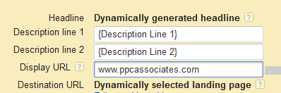 dynamically gernerated search ads