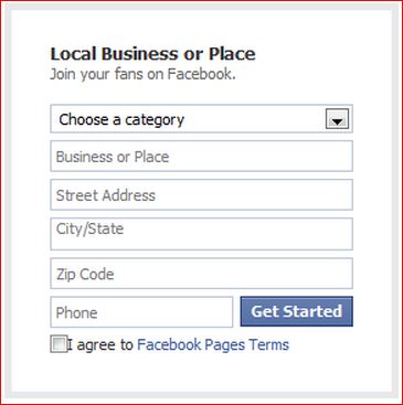 local business or page