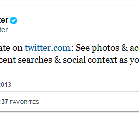 New Move by Twitter: Universal Search Results