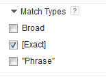 match types
