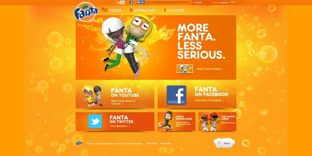 Fanta Homepage