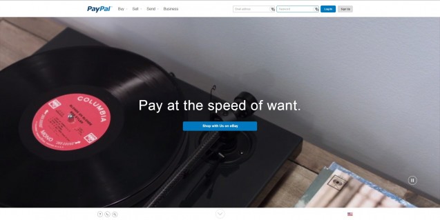 Paypal Homepage