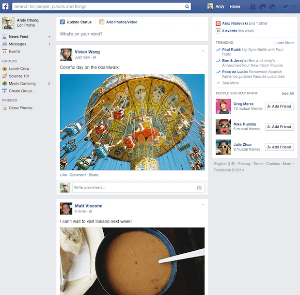 Facebook Unveils A News Feed Redesign Focused Around What Users Like
