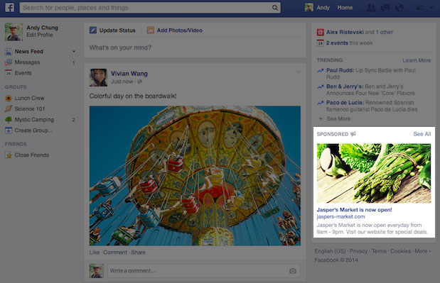 Facebook Reveals A New Look For Sidebar Ads