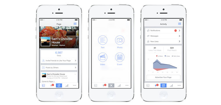 Facebook Releases New Version Of Pages Manager For iOS and Android