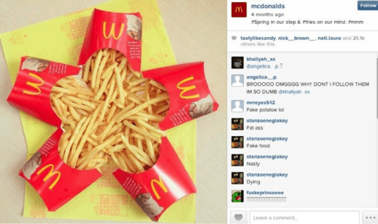 McDonalds Instagram