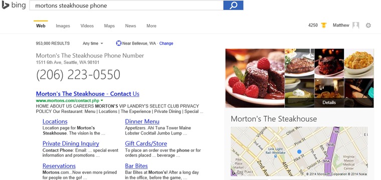 Bing Makes Local Search More Intuitive With Google-Like Quick Answers