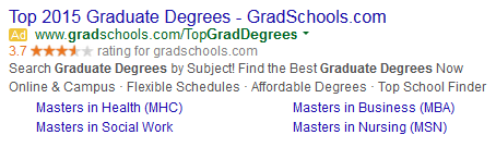Education Google Seller Ratings 