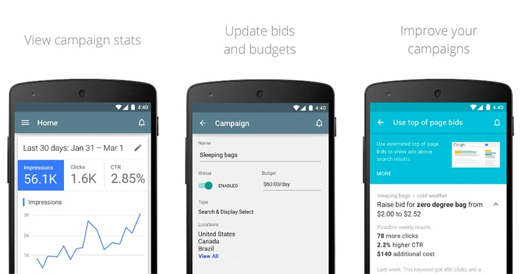 Google Launches First Ever AdWords App on Android