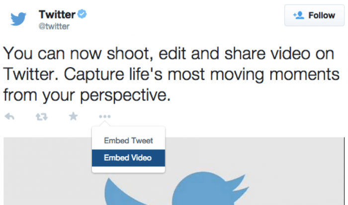 Twitter-Hosted Video Can Now Be Embedded On Your Website