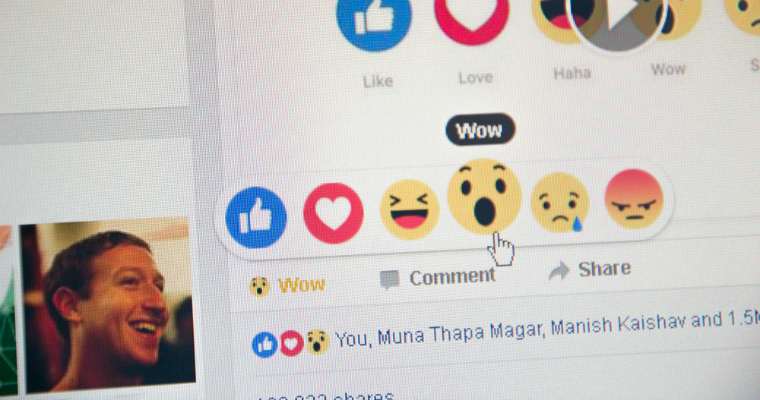 Facebook Reactions Rarely Used [STUDY]