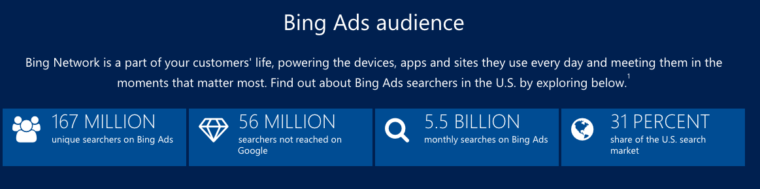 Bing Ad Network Audience