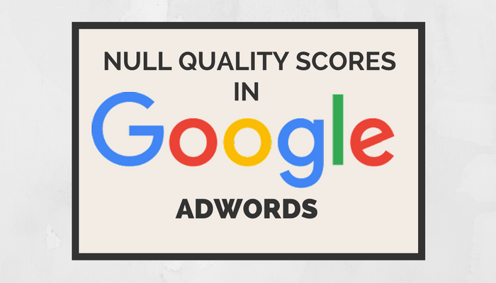 Google AdWords Returning Null Quality Scores Starting September 12