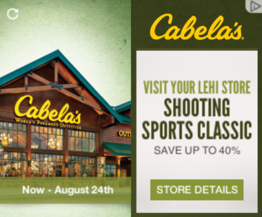 Cabela's Retargeting Discount Ad