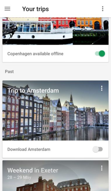 Google Trips Amsterdam