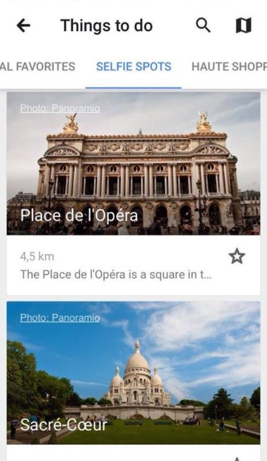 Google Trips Paris Selfie Spots