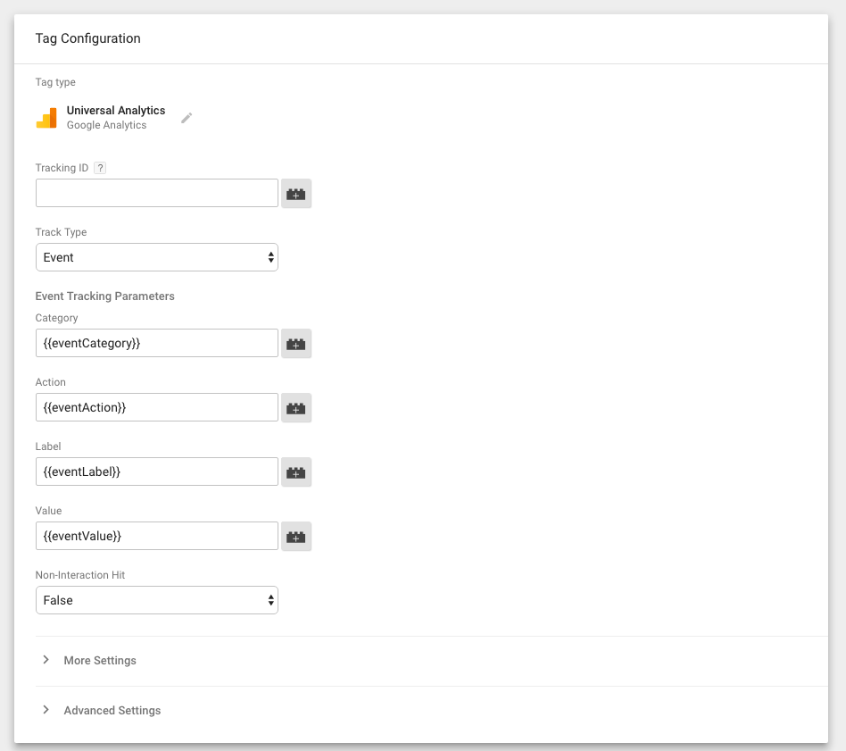 google analytics tracking code in GTM