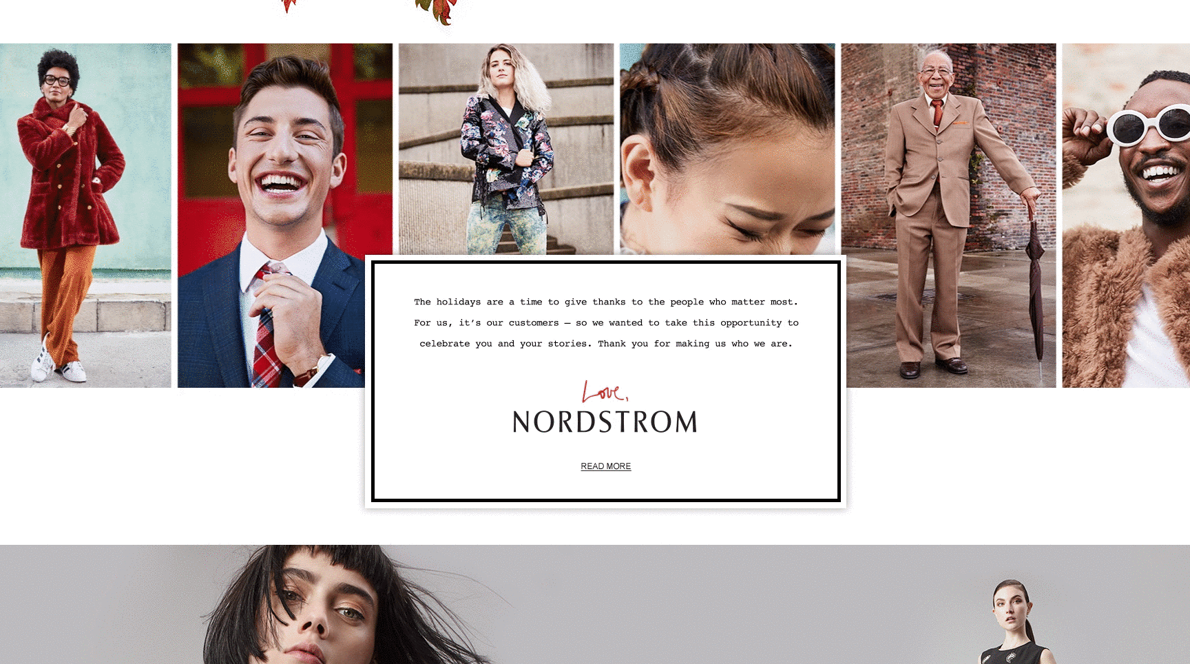 nordstrom holiday homepage