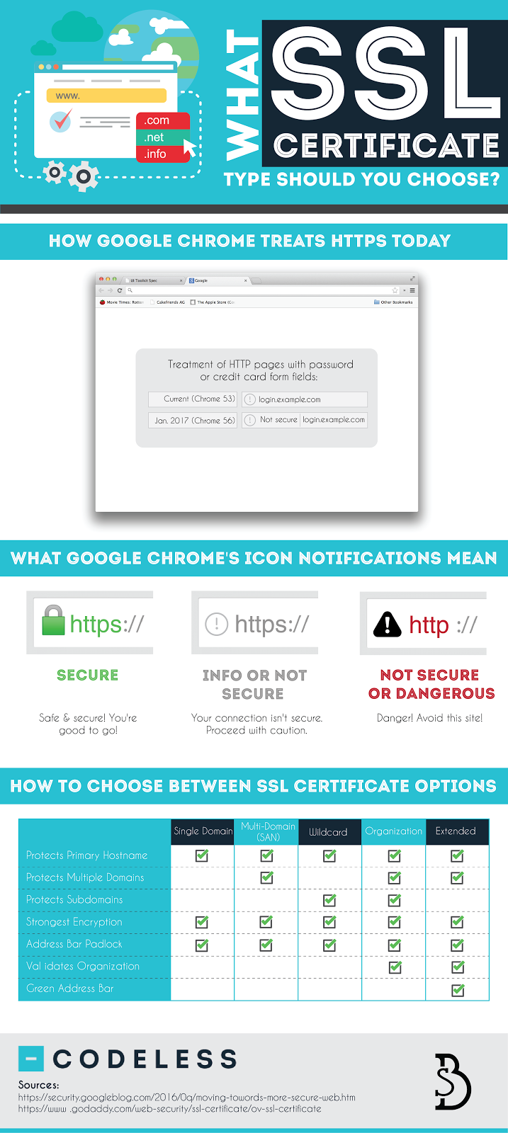 What SSL Certificate Type Should You Choose Infographic