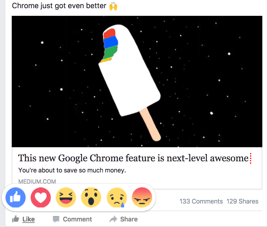 Chrome Reactions