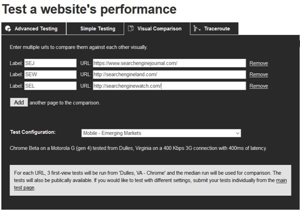 Website Performance Tester