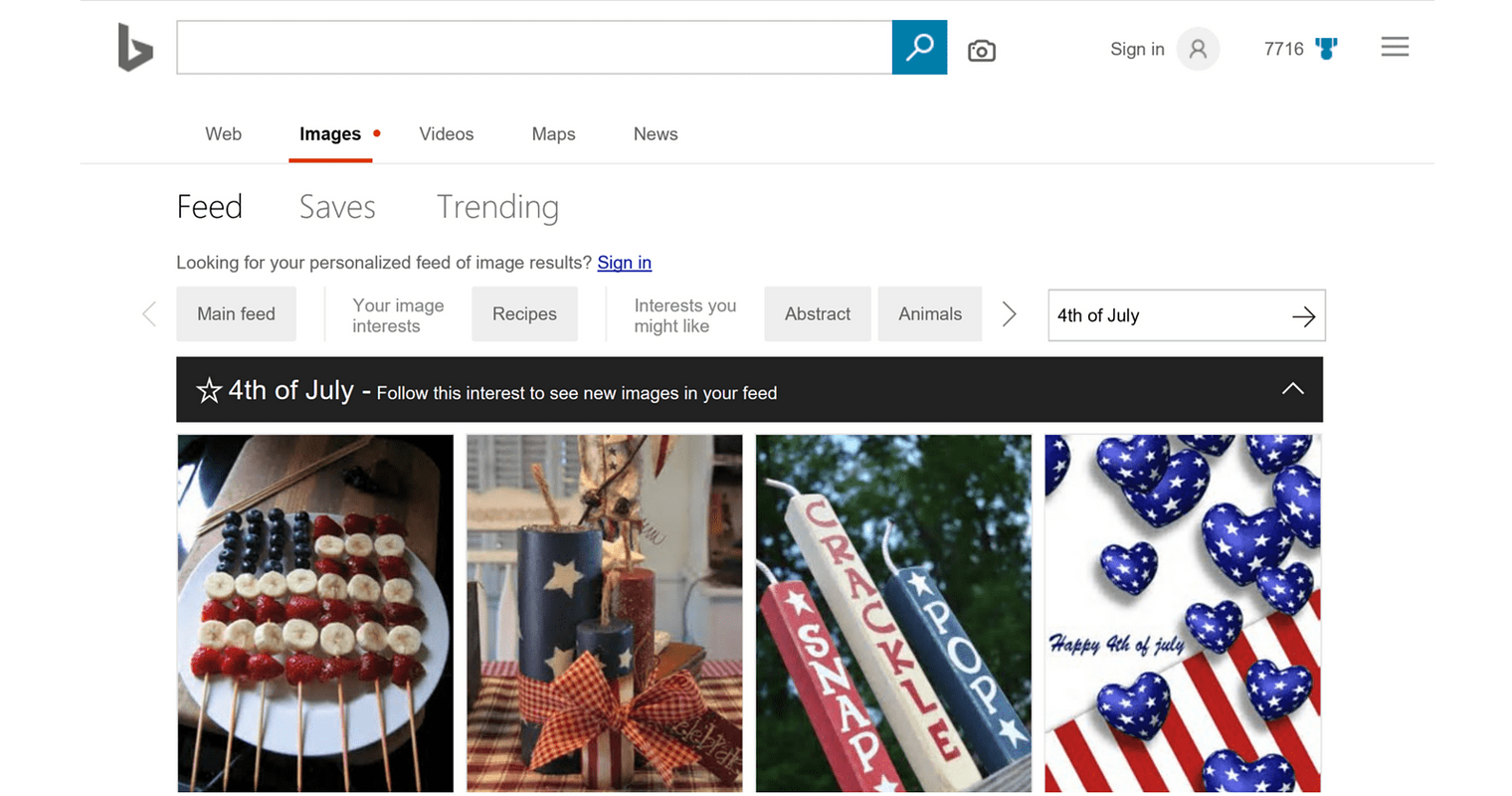 Bing Introduces Personalized Image and Video Feeds