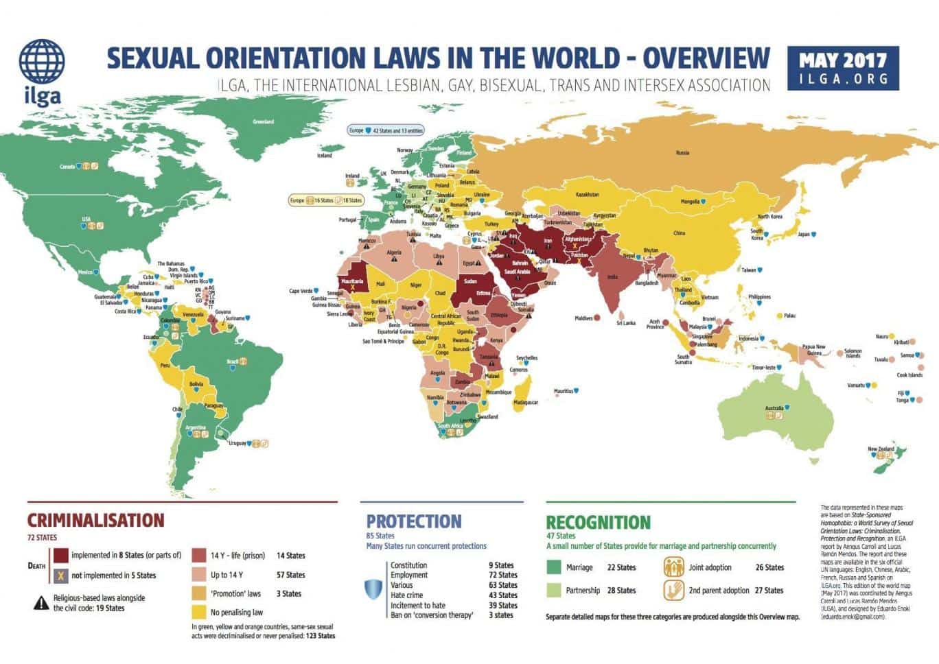Sexual Orientation Laws Around the World - Overview